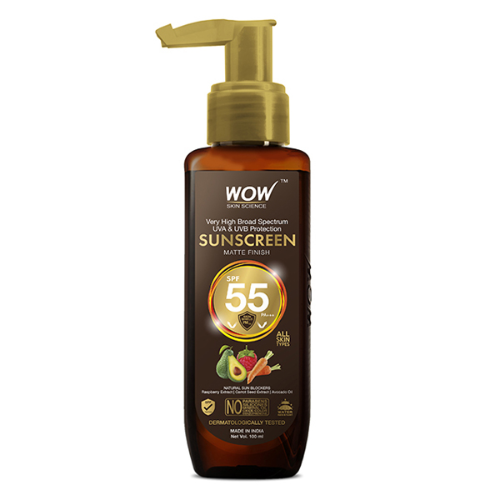 Best Sunscreens in India | WOW Skin Science Sunscreen SPF 55 PA++ Matte Finish