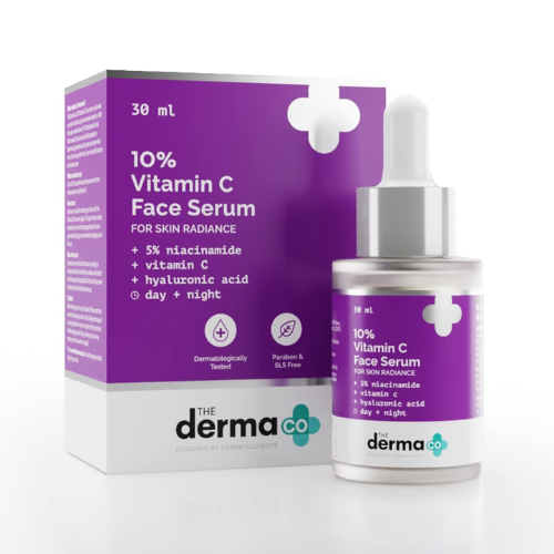 The Derma Co 10% Vitamin C Face Serum | hyaluronic acid serum