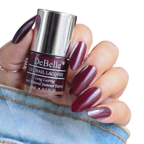 DeBelle Gel Nail Polish Glamorous Garnet (Dark Maroon) | nail polish