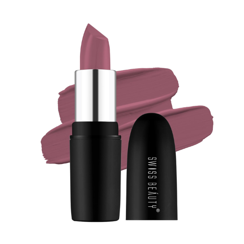 Swiss Beauty Pure Matte Lipstick | nude lipstick