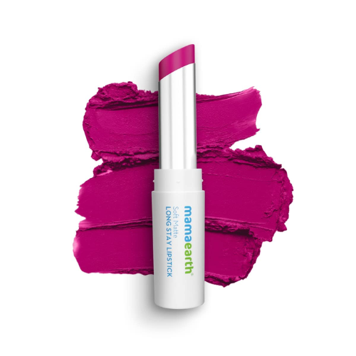 Mamaearth Soft Matte Long Stay Lipsticks | mamaearth lipstick