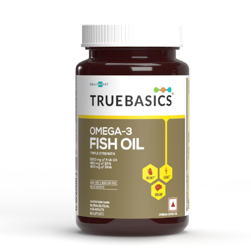 TrueBasics Omega 3 Fish Oil Capsules for Women & Men