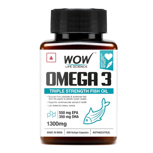 WOW Omega-3 Fish Oil 1300 mg Triple Strength