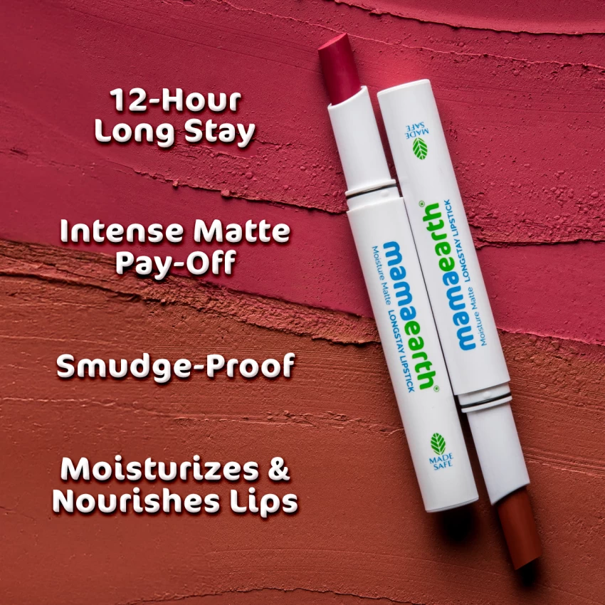 You are currently viewing Mamaearth Lipstick Review 2024: Moisture Matte vs. Soft Matte Long Stay