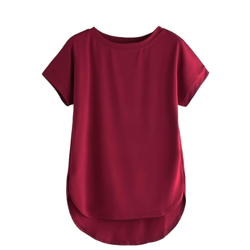 Fabricorn Combo of Plain Color Stylish Up and Down Cotton Tshirt for Women