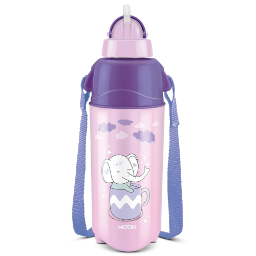 Milton Kool Trendy 500 Plastic Insulated Water Bottle with Straw for Kids | water bottle for kids